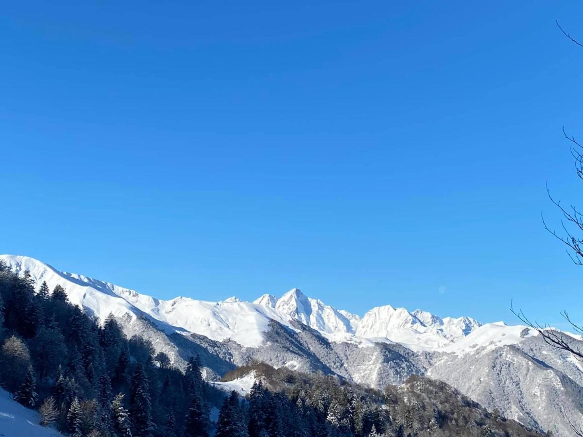 Pleine Nature Pied Pistes Piscine Chauffee Ustou Dış mekan fotoğraf